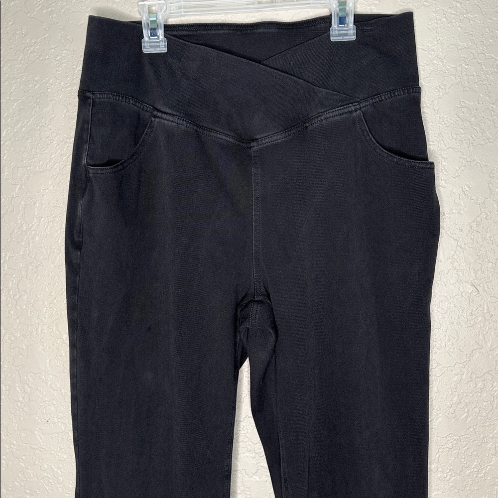 Crossover Casual Flare Pants with pockets - Picture 3 of 8
